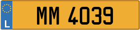 Trailer License Plate